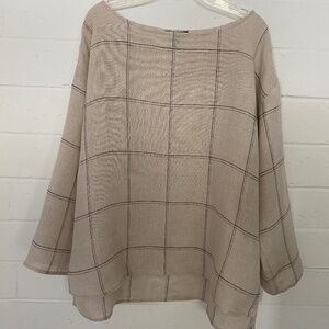 EILEEN FISHER Linen Top S/P